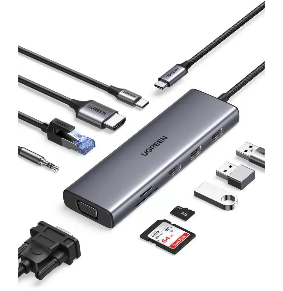 HUB UGREEN USB-C 10 EN 1 (15601) UGREEN